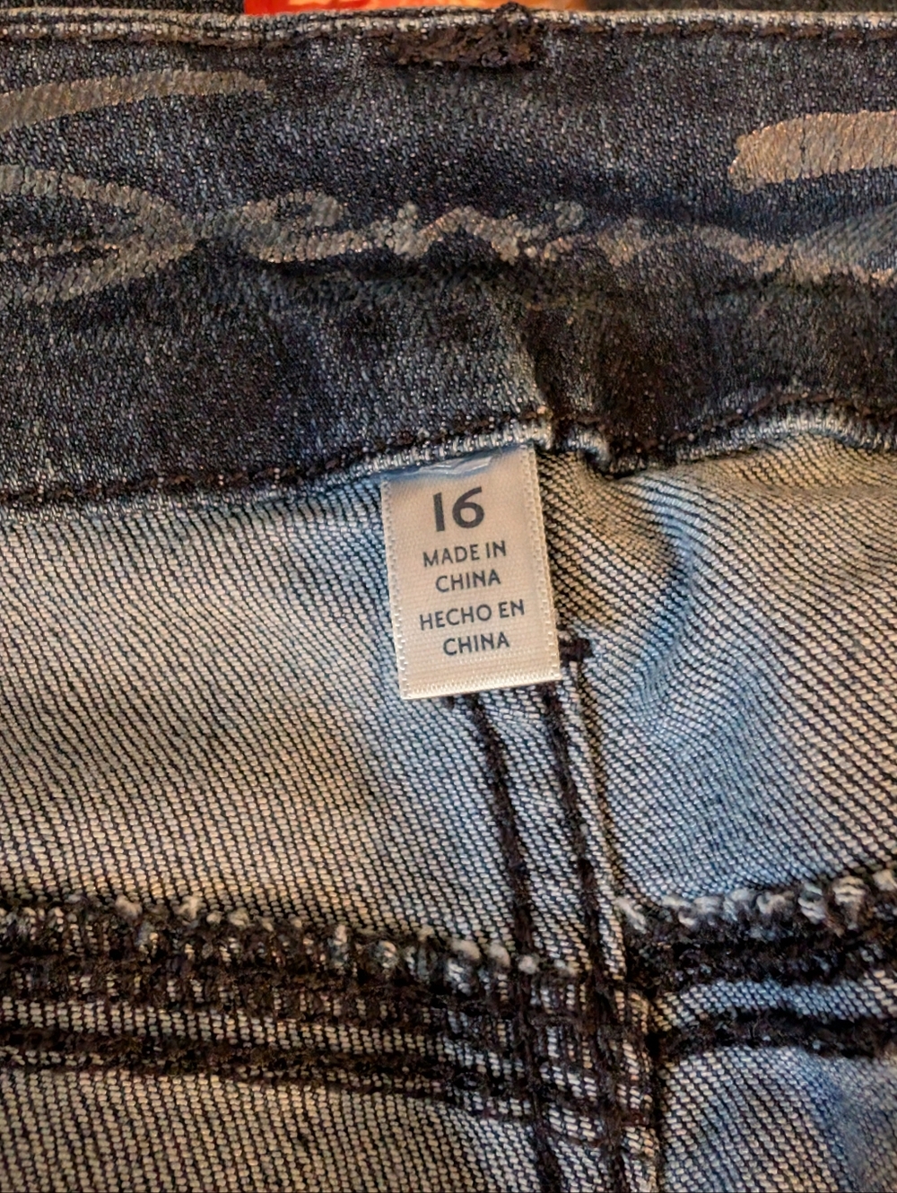 Seven7 Tummyless High Rise Jeans, 16, Straight Leg, Dark Blue, 33" Inseam, NWOT - Picture 5 of 9